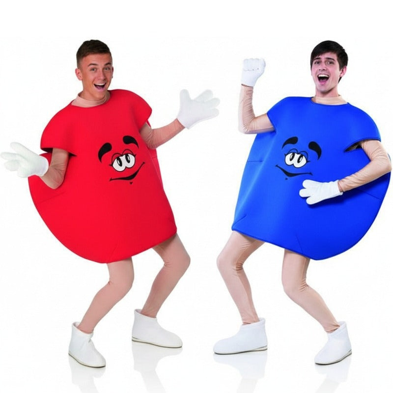 Déguisements Bonbons - Rouge et Bleu 