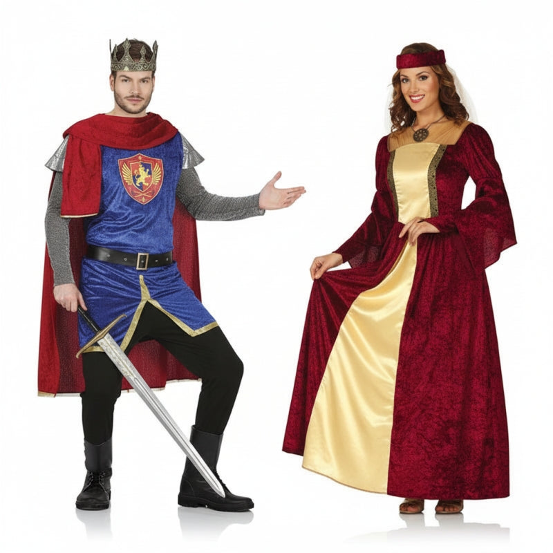 Déguisements Rois Médiévaux Rouges 