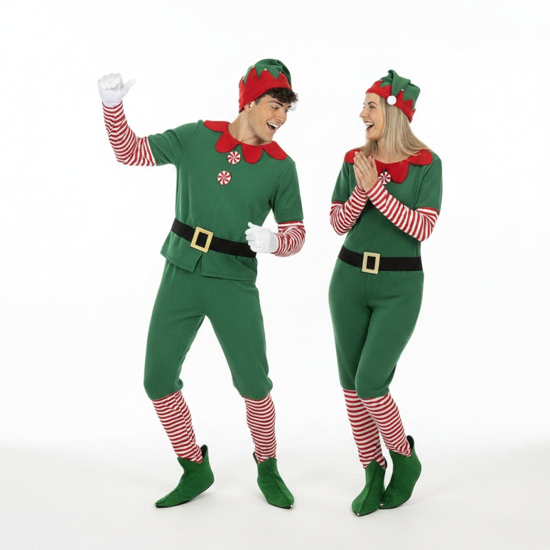 Couple d'elfes de Noël