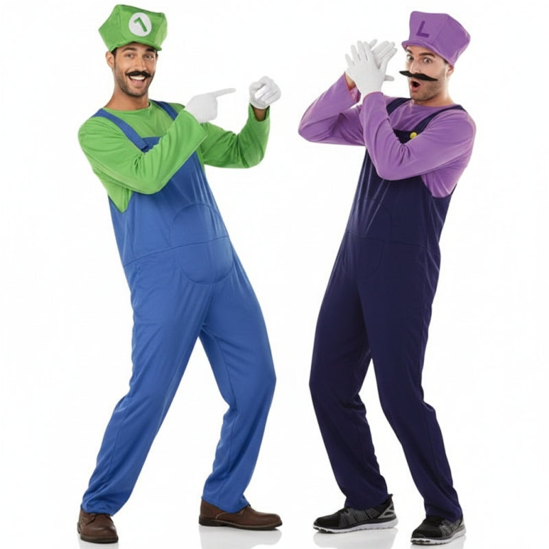 Déguisements Super Luigi et Waluigi