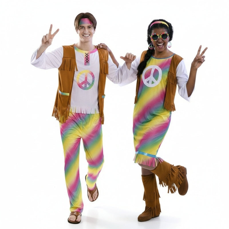 Déguisements Hippies Rainbow