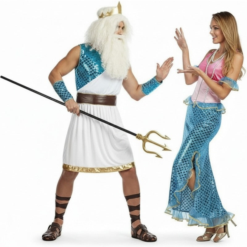 Déguisements Dieu Neptune et Sirène 