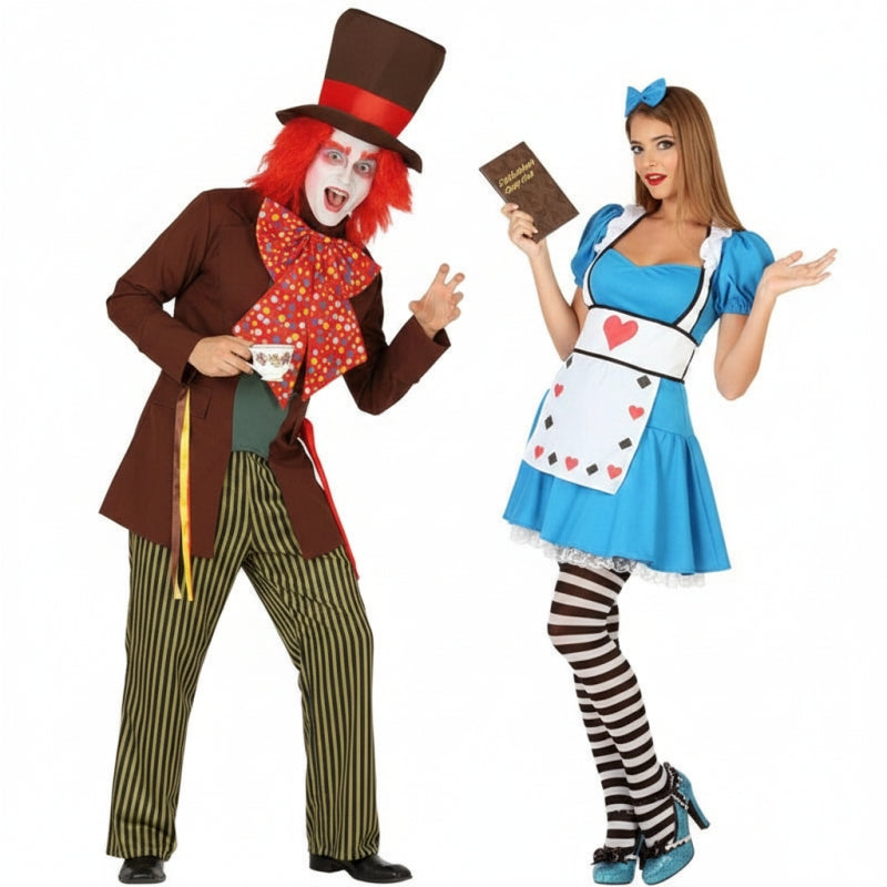 Déguisements Chapelier Fou et Alice au Pays des Merveilles