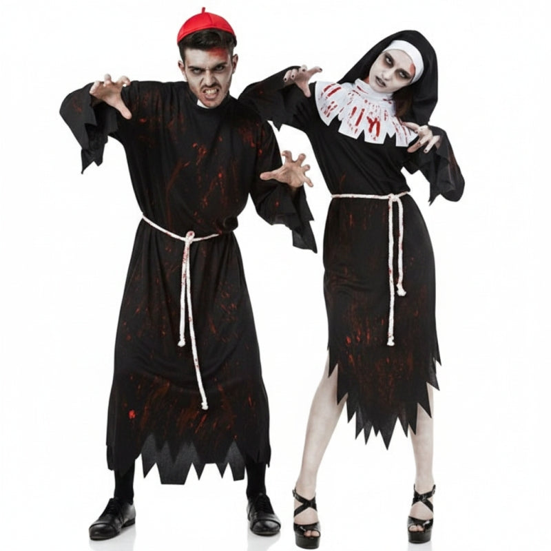 Déguisements Curé et Nonne Zombies