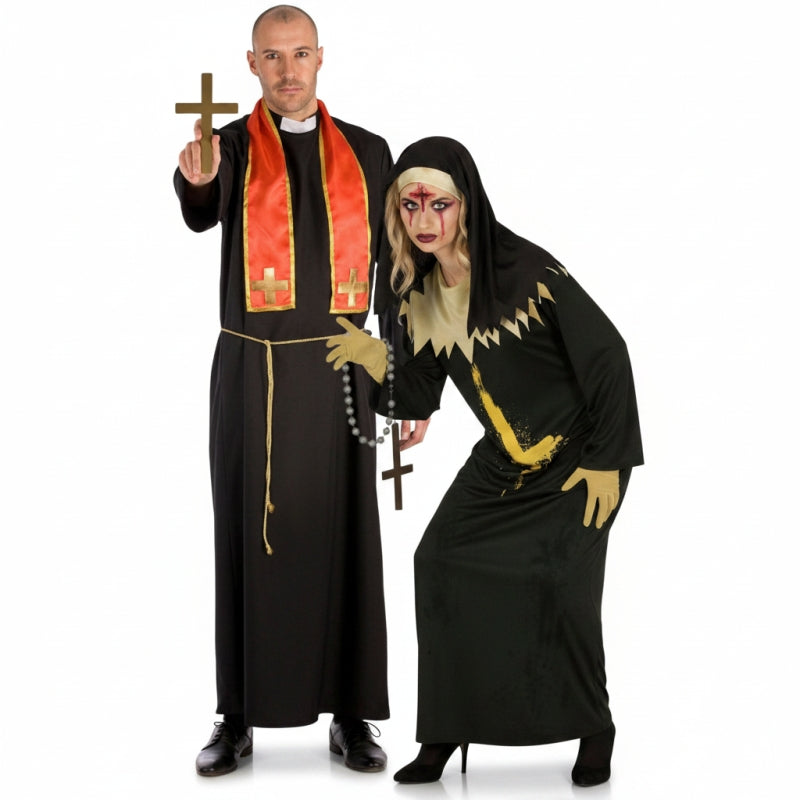 Déguisements Curé et Nonne Possédée