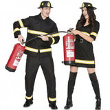 Déguisements Pompiers en uniforme noir