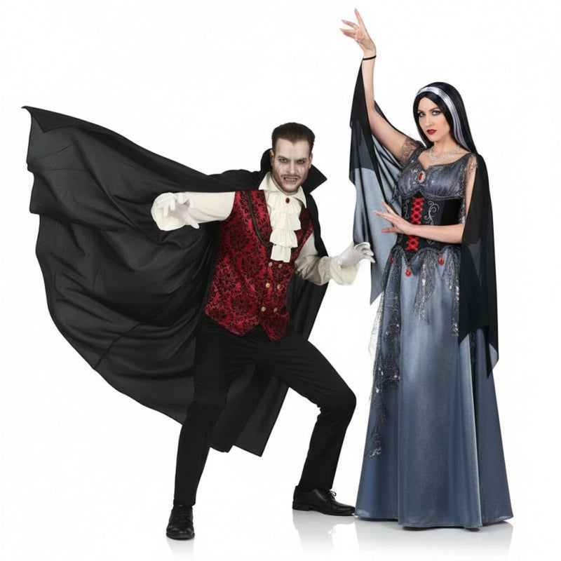 Déguisements Comte Dracula et vampiresse Marishka