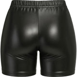 Pantalón Corto de disfraz Negro Metalizado para mujer Detalle Bis