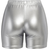 Pantalón Corto de disfraz Plata Metalizado para mujer Detalle Bis