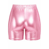 Pantalón Corto de disfraz Rosa Metalizado para mujer Detalle Bis