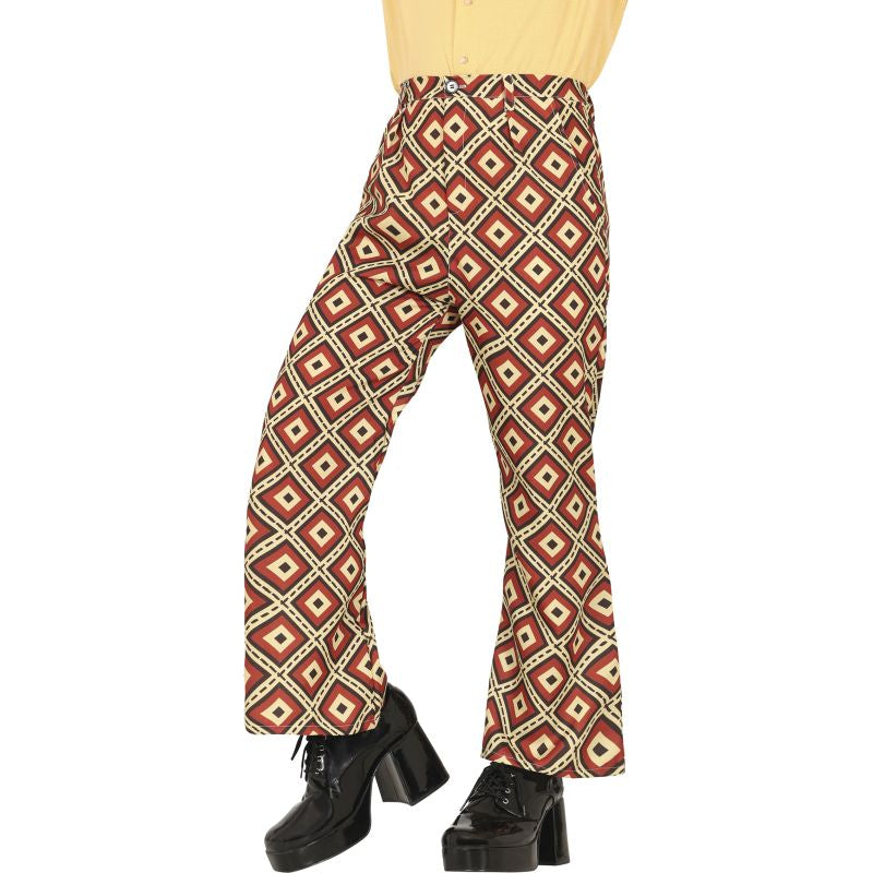 Pantalón de disfraz Retro Años 70 para hombre