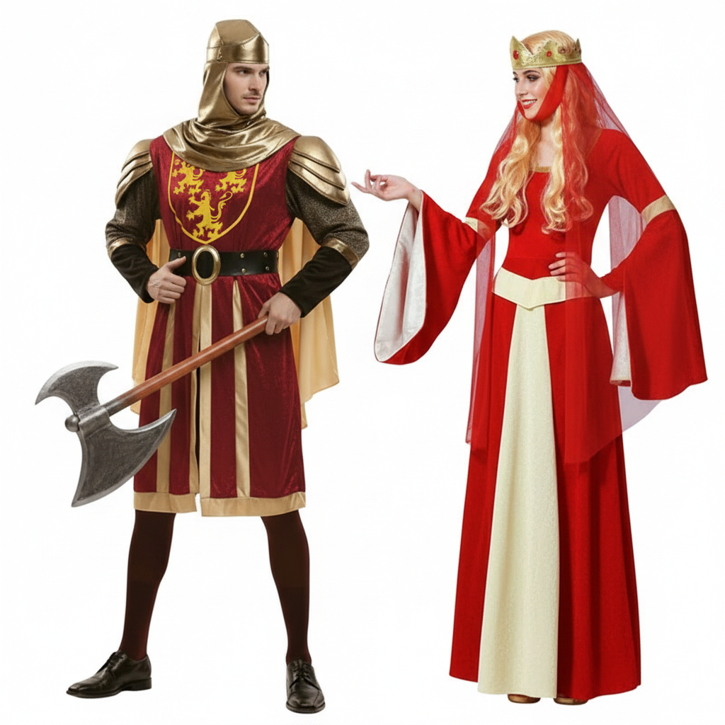 Déguisements Médiévaux Grenats 