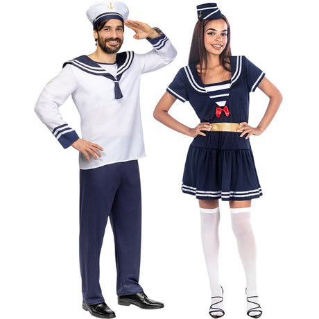 Marineros Azules para disfrazarte en pareja