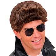 Peluca Greaser castaña