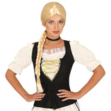 Peluca Medieval Trenza Rubia