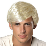 Peluca rubia y corta para hombre