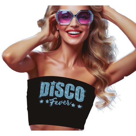 Top de disfraz Disco para mujer Detalle