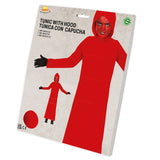 Túnica Con Capucha roja para niño Packaging