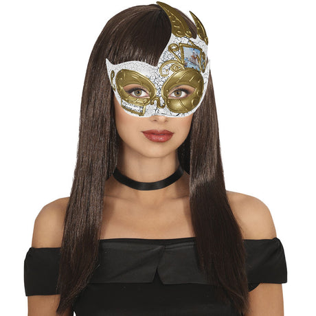 Antifaz Veneciano a cuadros