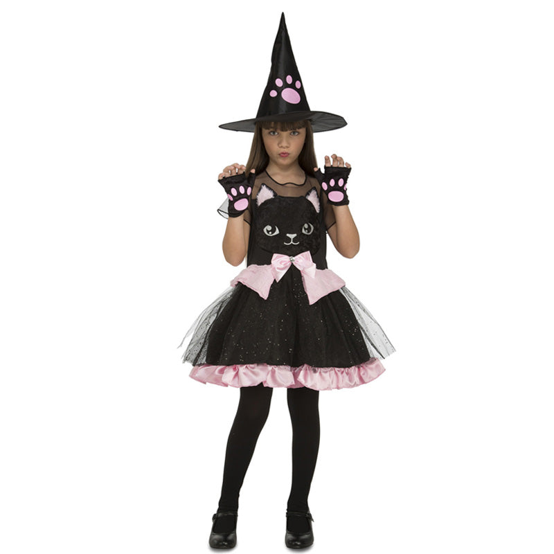 Déguisement Sorcière Pour Fille – Costume Halloween, Noël, Carnaval, Avec Jupe étoilée Et Chapeau - 2