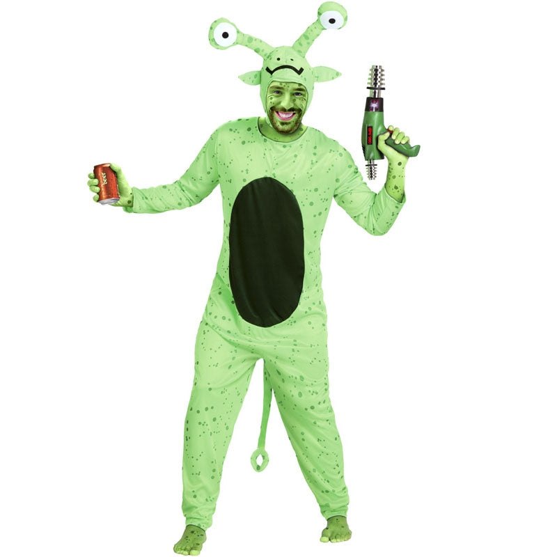 Costume Gonflable Extraterrestre Vert ET - Pour Adulte Taille L (150-190 Cm) - Gonflage Par Ventilateur à Piles - Pour Halloween, Fête, Carnaval - 9