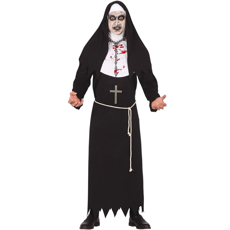 T-shirt Halloween Zombie Effrayant : Motif Sanglant, Coton Confort, Coupe Loose Pour Homme/femme