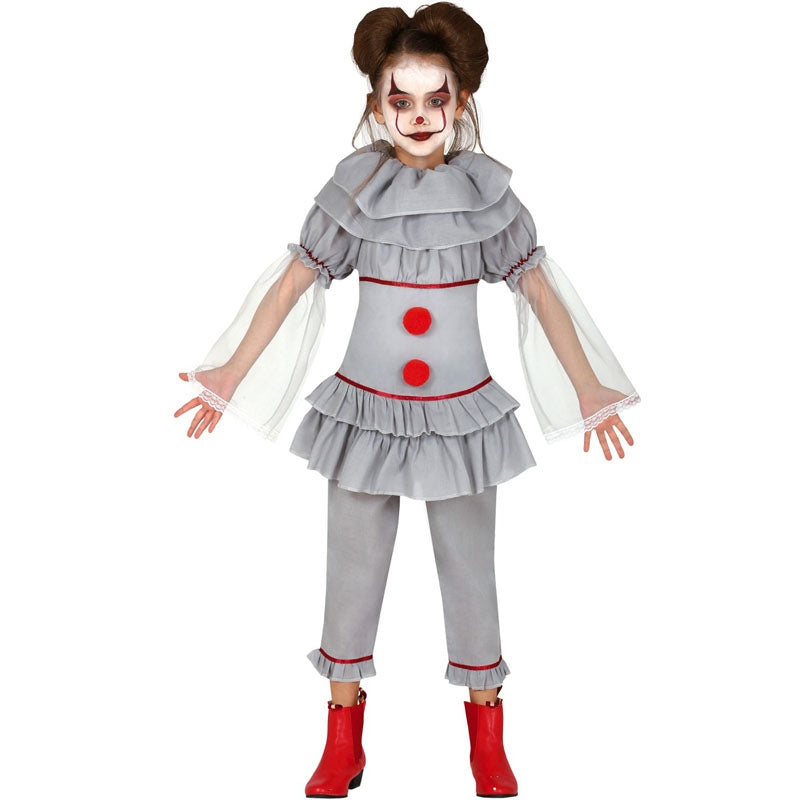 Robe Tutu Joker Pennywise Pour Filles, Costume De Clown Cosplay Pour Enfants, Robes Fantaisie D'halloween, Tenue De Fête D'anniversaire Pour Bébé