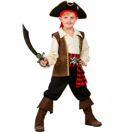 Disfraz de Pirata alta mar para niño Bis