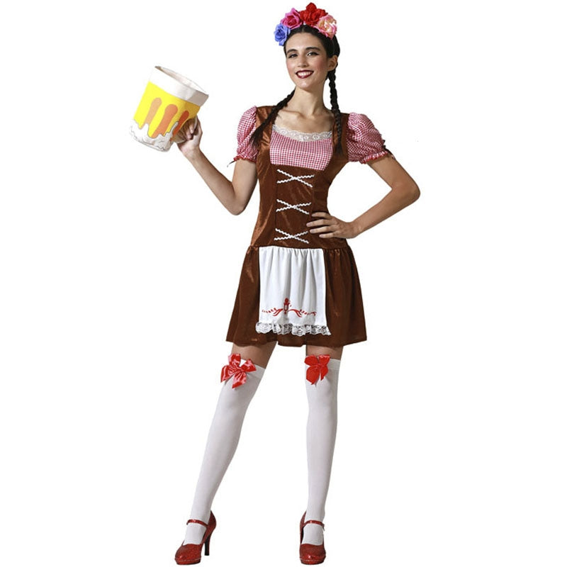 Générique Costumes Deguisement Oktoberfest Femme, DéGuisement Bavaroise Femme, Dirndl Femme Oktoberfest, Costume Tyrolien Femme Carnaval Cosplay Robe Oktoberfest Femme Ruched Volants Générique Costumes Deguisement Oktoberfest Femme, DéGuisement Bavaroise Femme, Dirndl Femme Oktoberfest, Costume Tyrolien Femme Carnaval Cosplay Robe Oktoberfest Femme Ruched Volants
