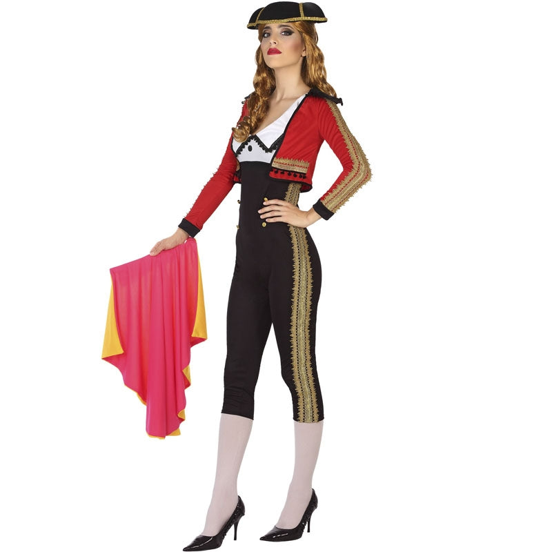 ▷ Déguisement Toréro rouge et noir pour Femme |【Achat en ligne】