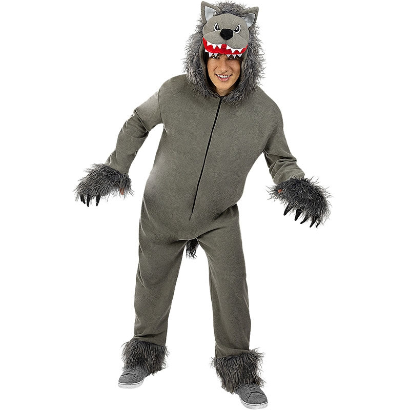 Costume de loup, bébés, combinaison grise avec capuchon, tailles variées | Party City Costume de loup, bébés, combinaison grise avec capuchon, tailles variées | Party City