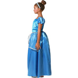Disfraz para niña de Princesa azul de cuento Perfil
