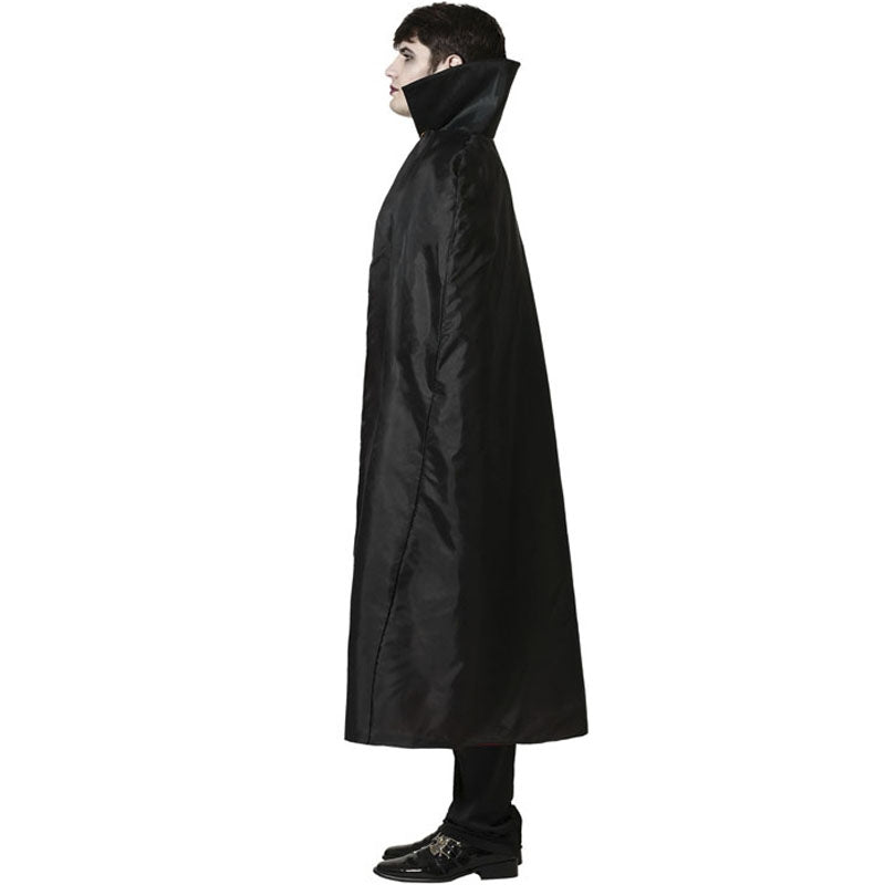 Costume Halloween Homme Vampire/zombie – Cape, Masque, Accessoires – Effets Sanguinolents Et Phosphorescents – Taille Adulte