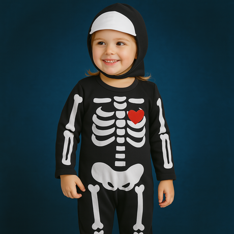 Costumes de bébé squelette