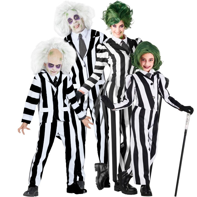 Déguisement Beetlejuice Adulte - Costume Complet Avec Veste/pantalon/cravate - NEUF