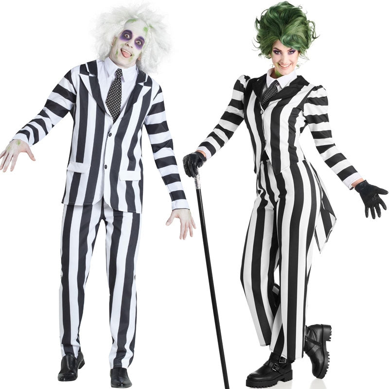 Rubies Costume Beetlejuice OPP pour adulte, veste et pantalon, licence officielle Beetlejuice pour Halloween, cosplay, fêtes et carnaval Rubies Costume Beetlejuice OPP pour adulte, veste et pantalon, licence officielle Beetlejuice pour Halloween, cosplay, fêtes et carnaval