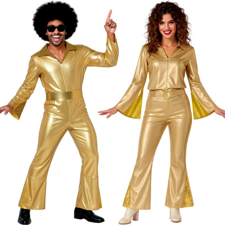 Disco Cowboy Oro para disfrazarte en pareja