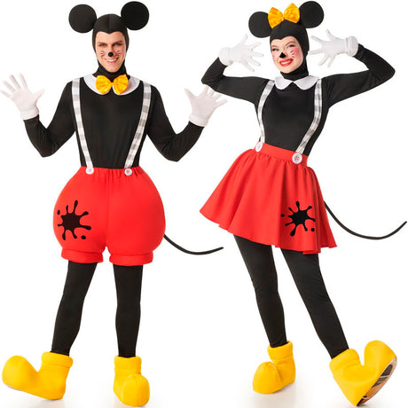 Mickey y Minnie con parche para disfrazarte en pareja
