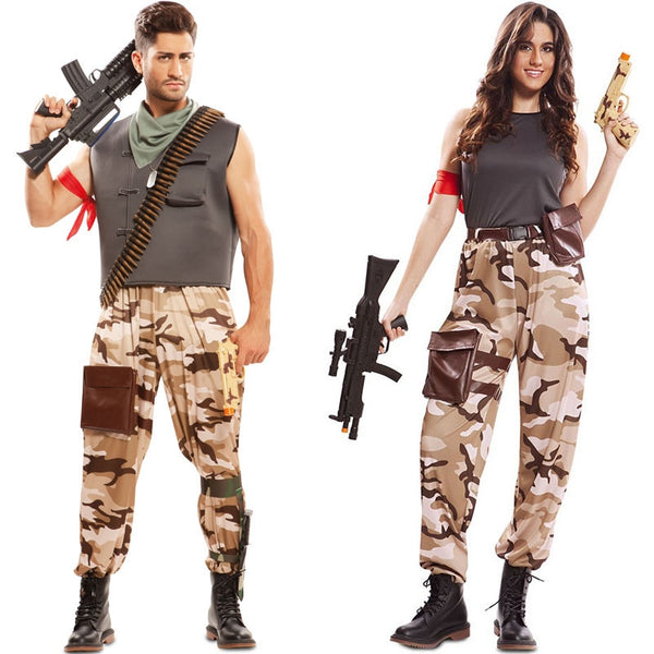 Déguisement Adulte Soldat D'état - Costume Super Soldat - Taille Unique Adulte