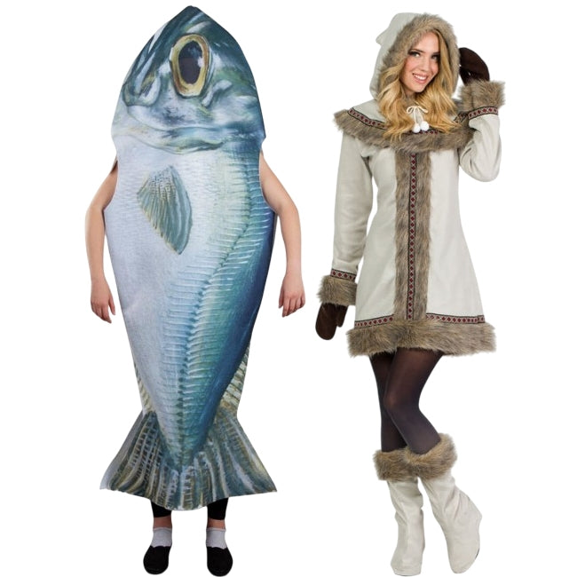 Déguisements Poisson et Esquimau Sibérien