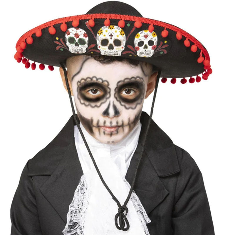Chapeau Mariachi Noir Pour Déguisement - Parfait Pour Halloween Ou Fête Mexicaine !