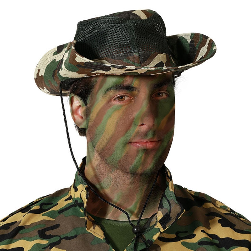 Chapeau De Chasse Camouflé - Taille 60 - Vert - Coton Toile - Style Bob - Neuf Avec étiquettes - Homme