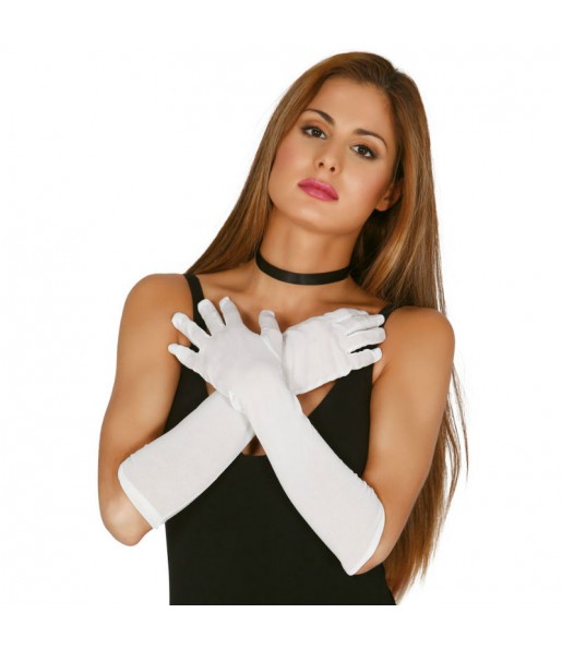 Paire de Gants 45 cm - Blancs