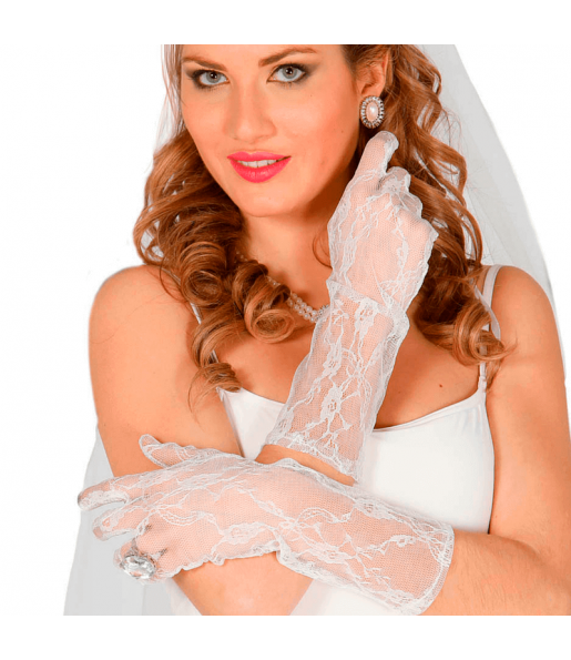 Gants Dentelle Blanche