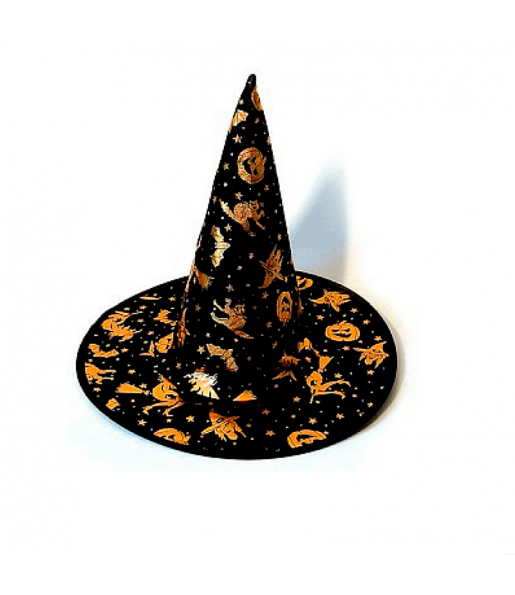 Chapeau Sorcière Tissu Halloween