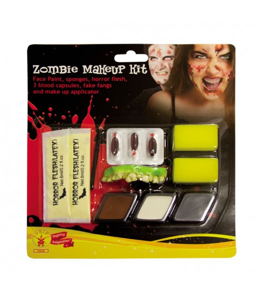 Kit Maquillaje Zombie Halloween
