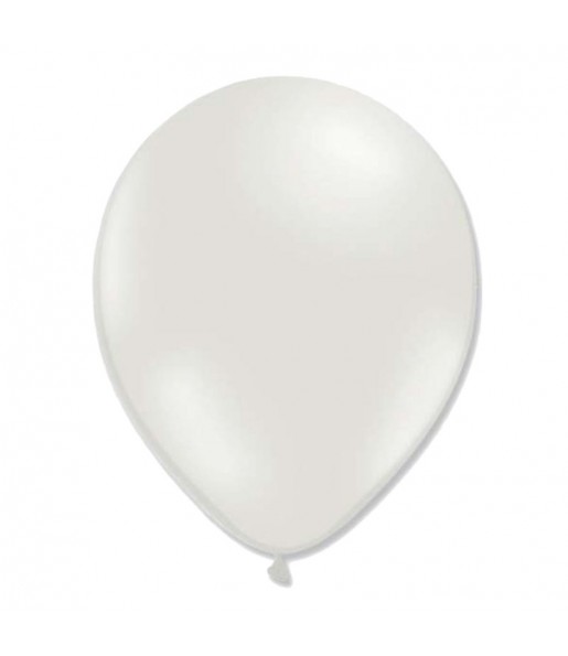 50 Ballons Métalliques - Blanc