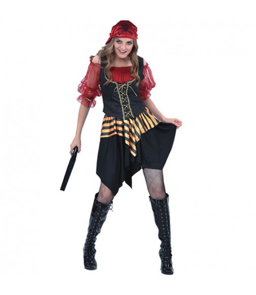 Déguisement Pirate Rouge femme