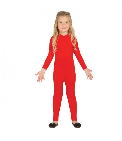 Déguisement Justeaucorps Rouge Spandex Enfant