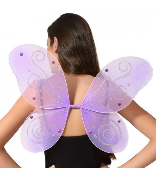 Ailes de fée magique violettes pour compléter vos costumes